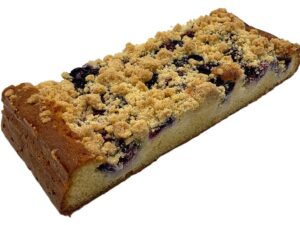 plaatcake kwark bosbessen